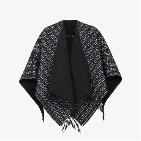 fendi poncho used|Fendi poncho black and white.